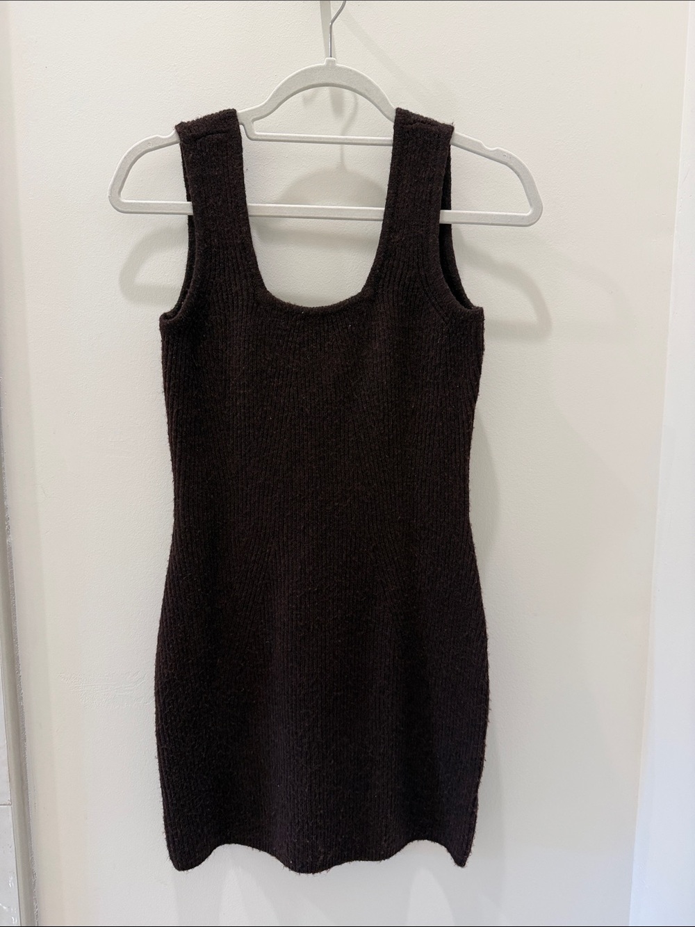Gianni Bini Chocolate Brown Sleeveless Knit Tank Dress